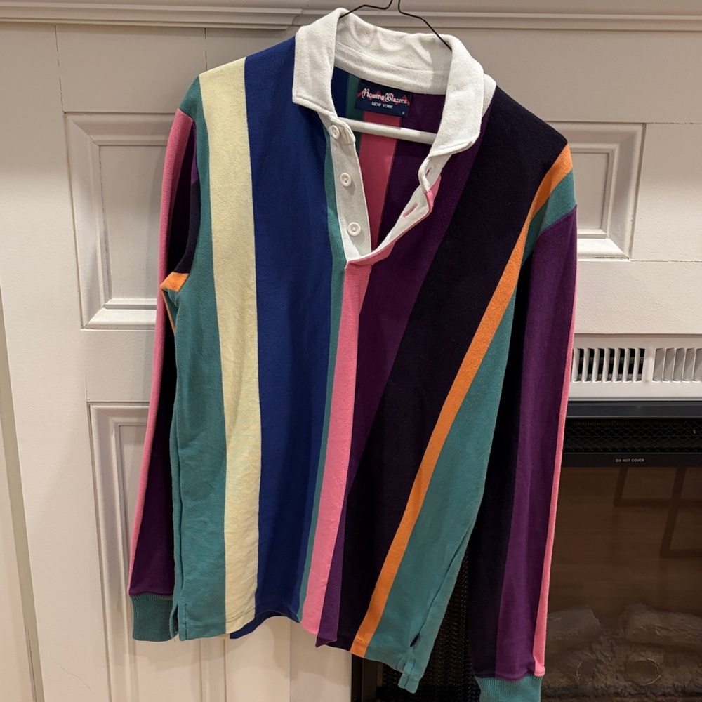 Rowing Blazers Vertical Stripe Rugby sz S